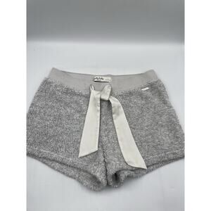Gilly Hicks Women's Shorts Grey 100% Polyester Cut-Off Size Small